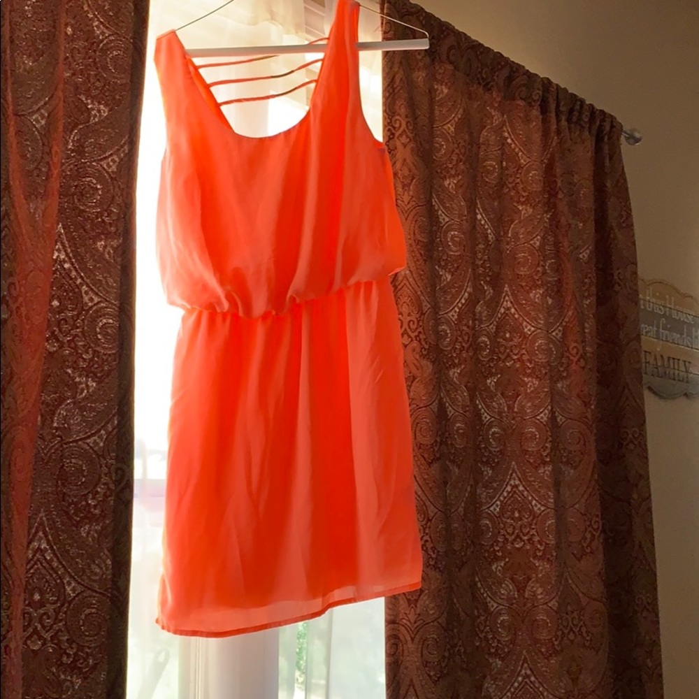 Bright pink junior dress